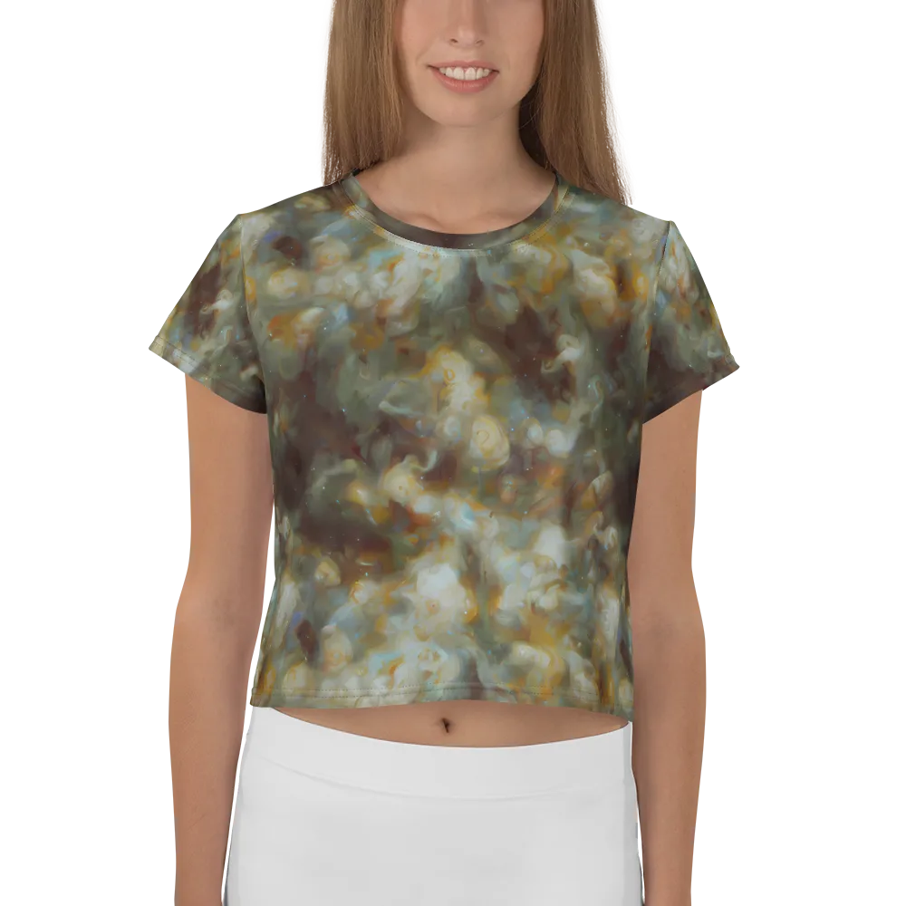 Gilded Reverie on Crop Tee — Front