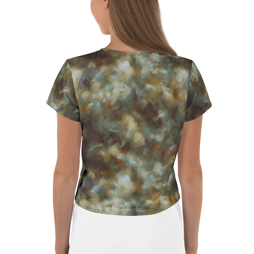 Gilded Reverie on Crop Tee — Back