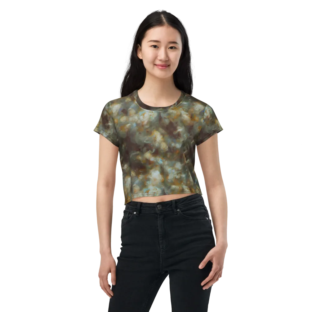 Gilded Reverie on Crop Tee — Front
