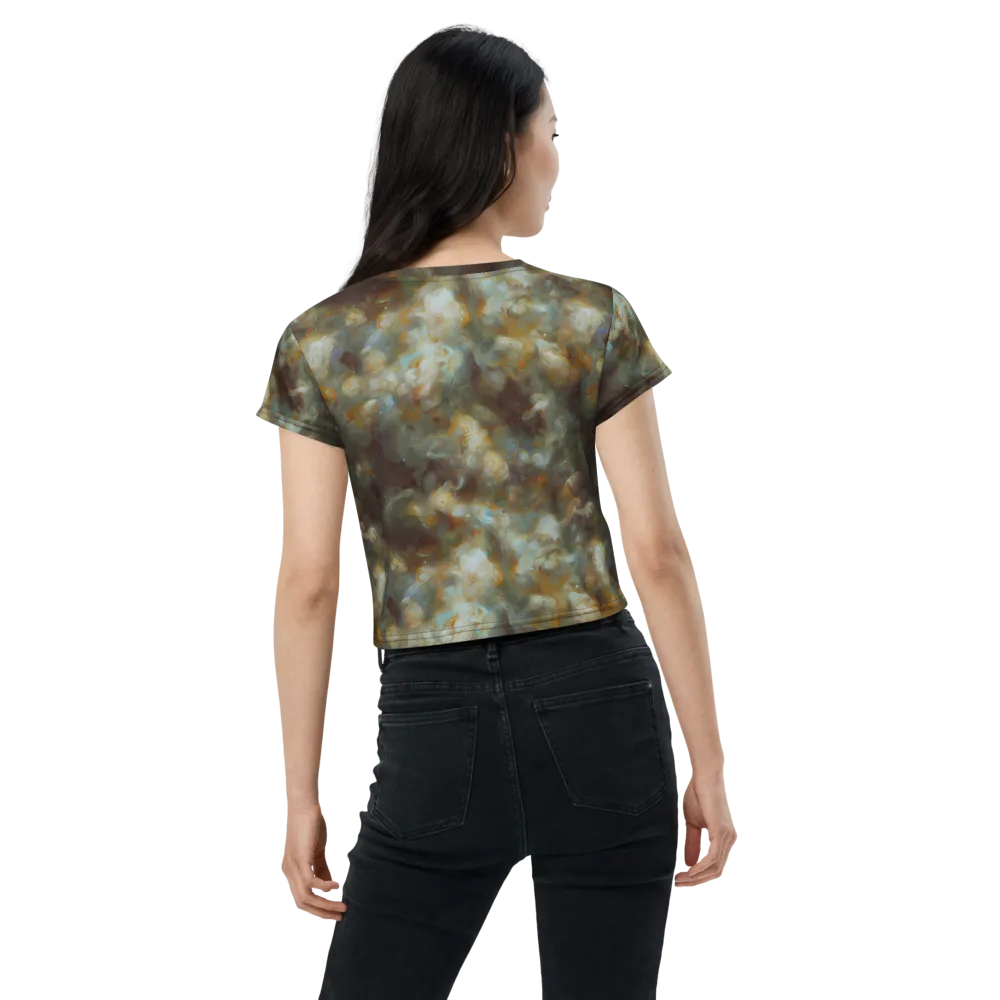 Gilded Reverie on Crop Tee — Back