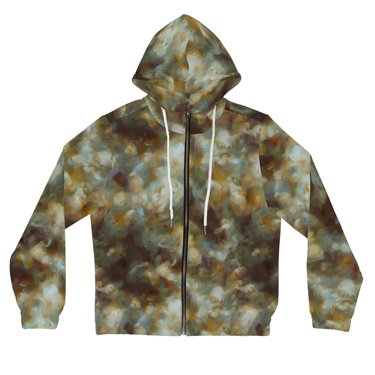 Gilded Reverie on Women's Full-Zip Hoodie — Front