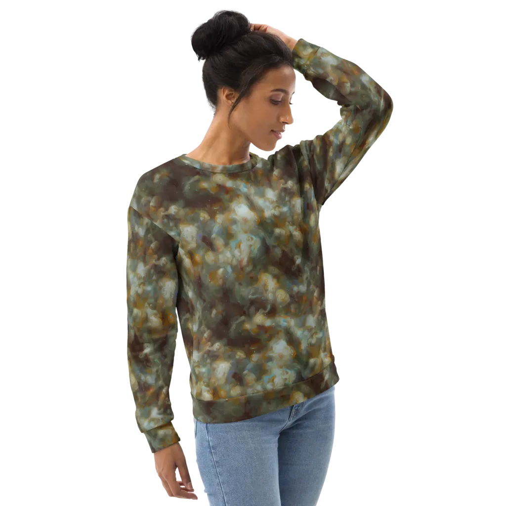 Gilded Reverie on Sweatshirt — Right Front