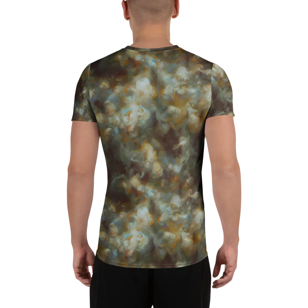 Gilded Reverie on Men's Athletic T-Shirt — Back