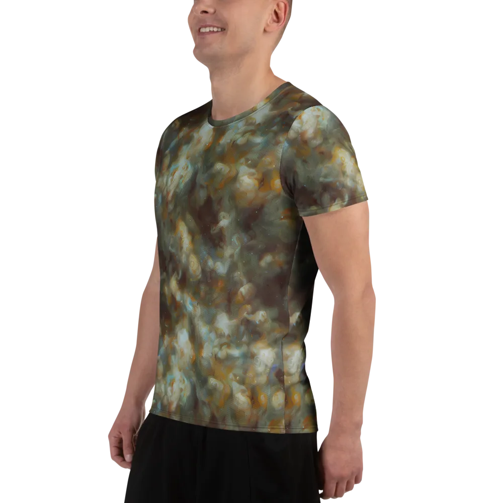 Gilded Reverie on Men's Athletic T-Shirt — Left