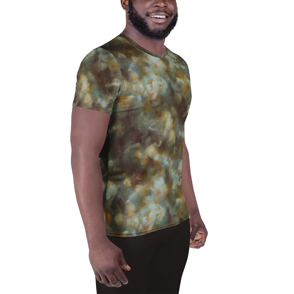 Gilded Reverie on Men's Athletic T-Shirt — Right