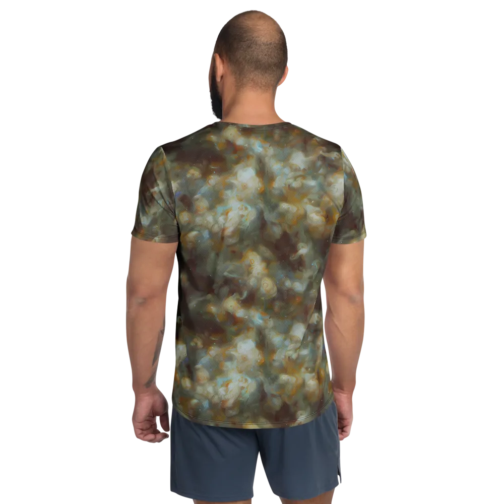 Gilded Reverie on Men's Athletic T-Shirt — Back