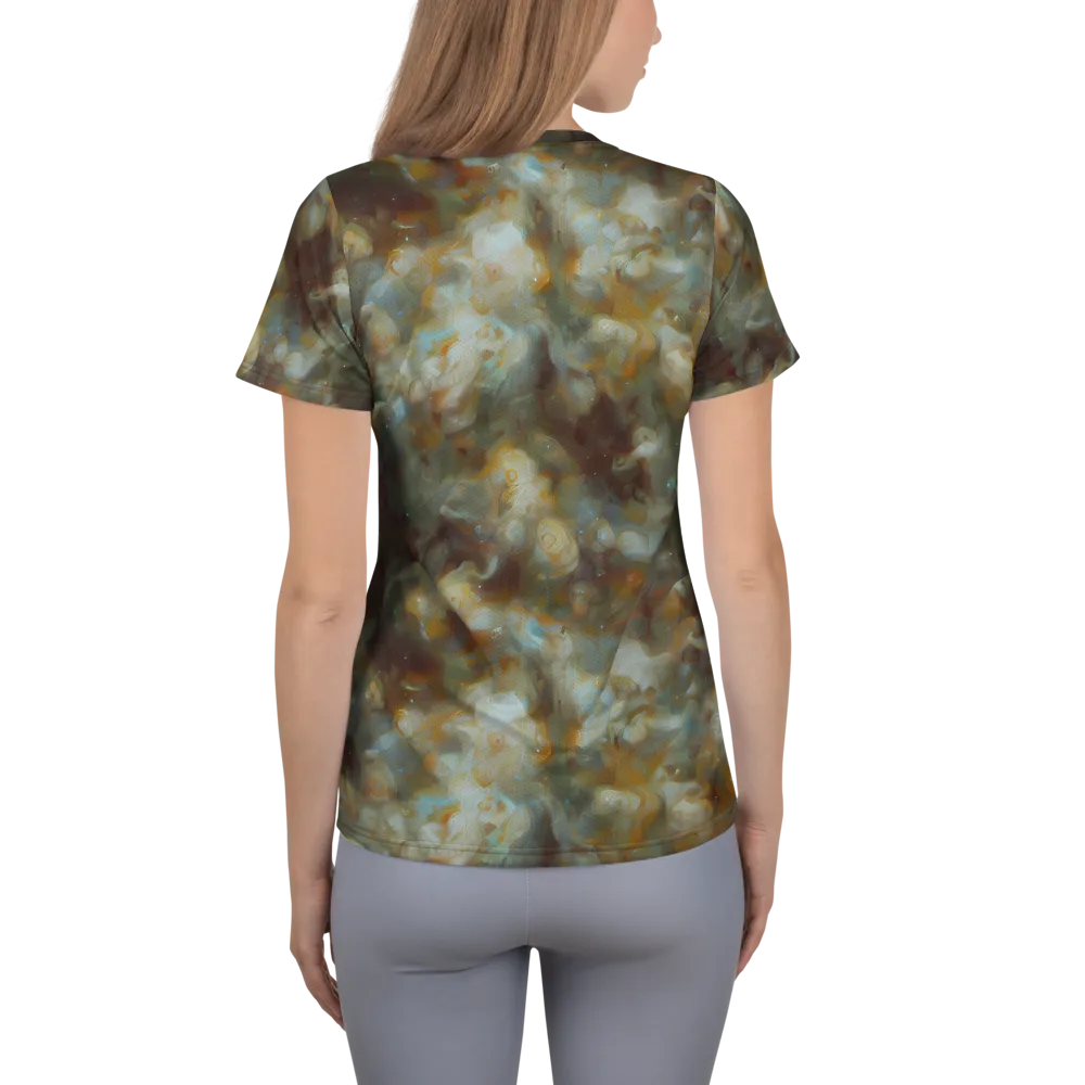 Gilded Reverie on Women's Athletic T-Shirt — Back