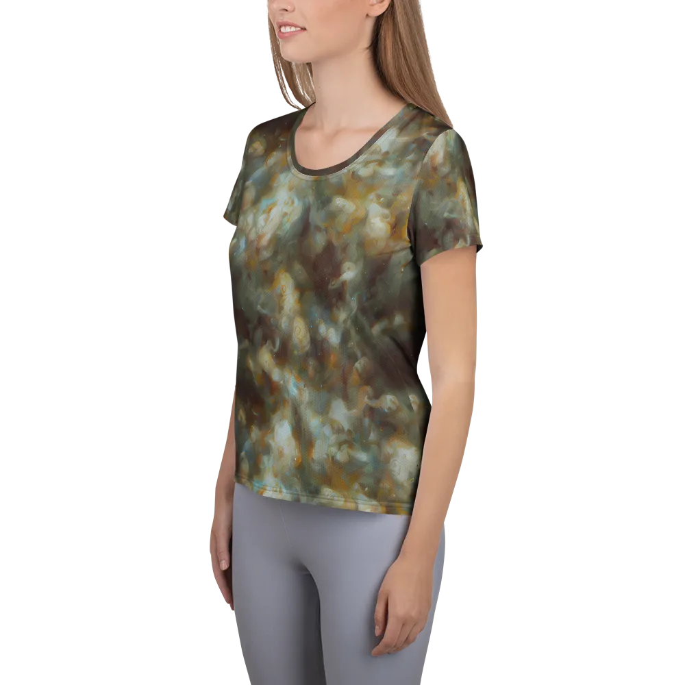 Gilded Reverie on Women's Athletic T-Shirt — Left