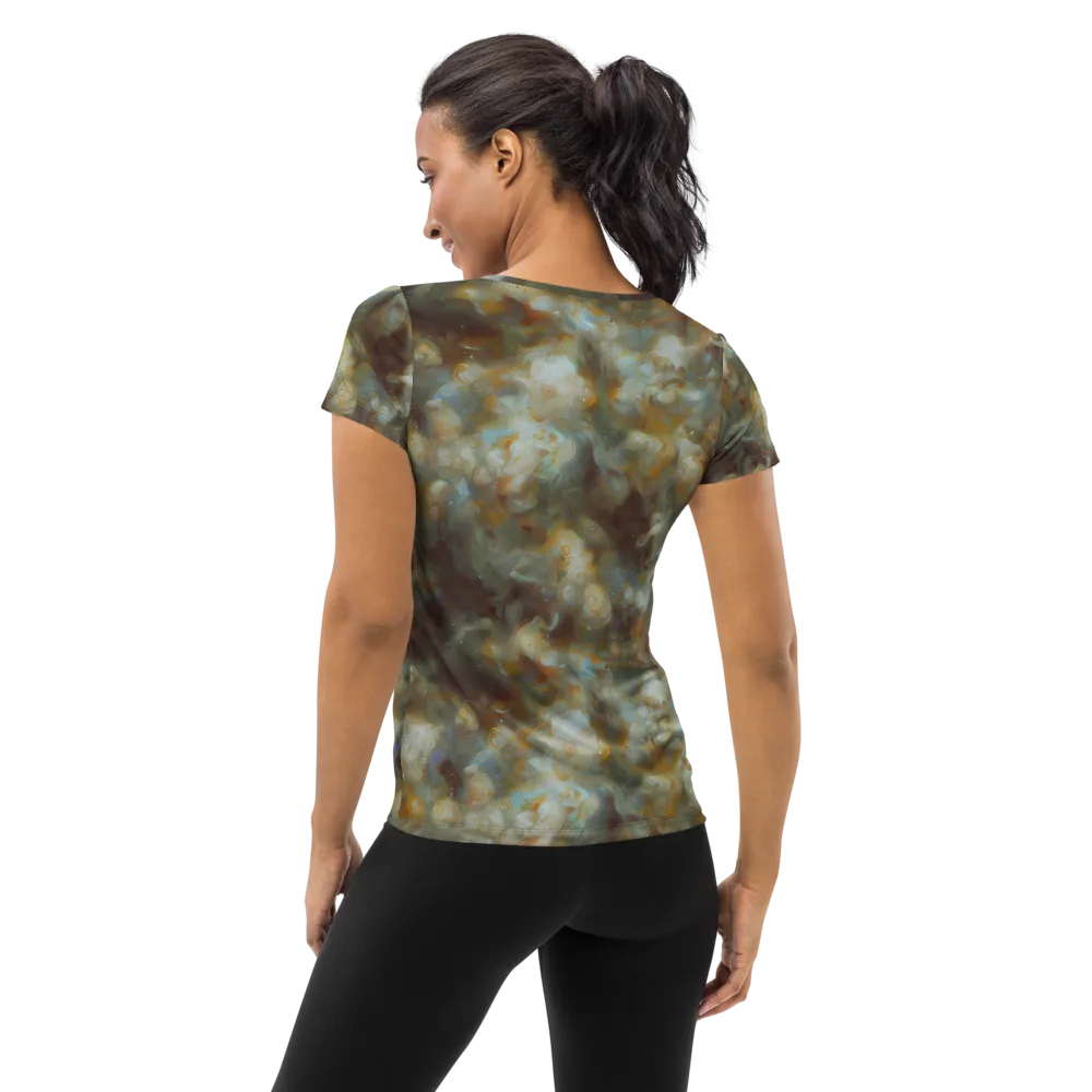 Gilded Reverie on Women's Athletic T-Shirt — Back