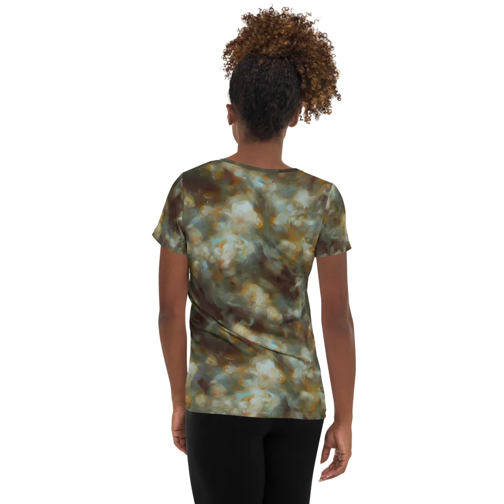 Gilded Reverie on Women's Athletic T-Shirt — Back