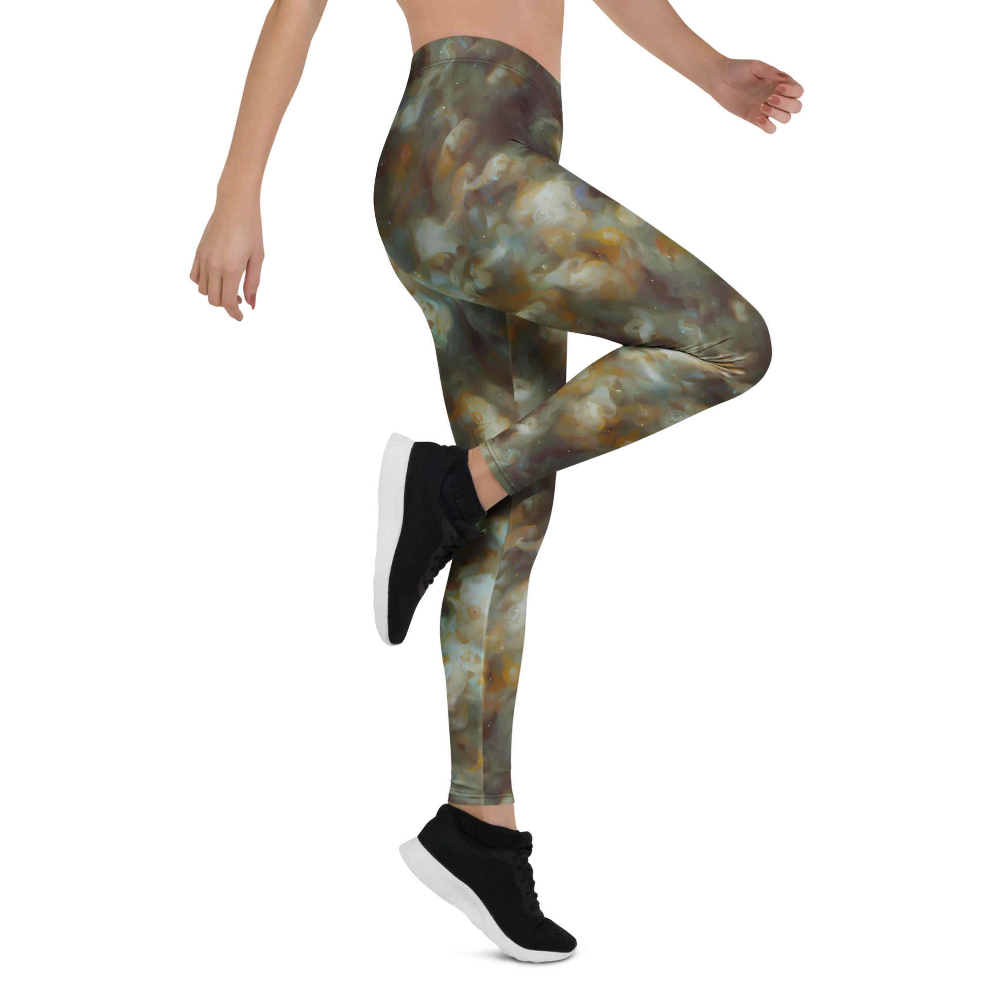 Gilded Reverie on Leggings — Right