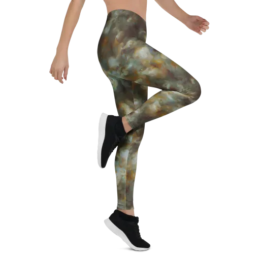 Gilded Reverie on a Leggings