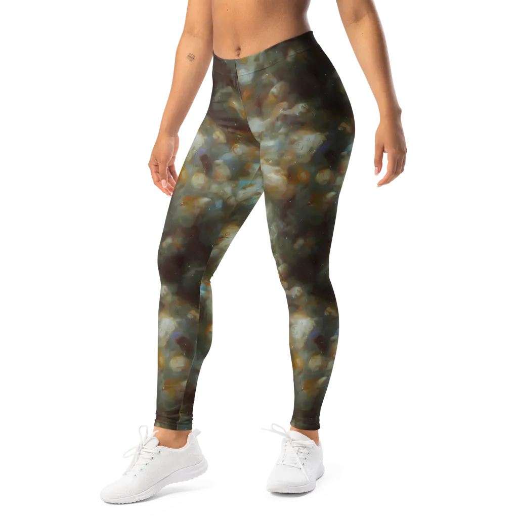 Gilded Reverie on Leggings — Left Front