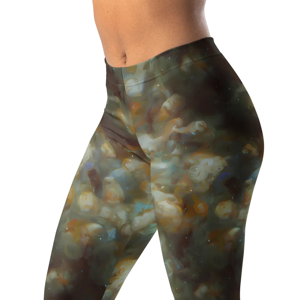 Gilded Reverie on Leggings — Left Front