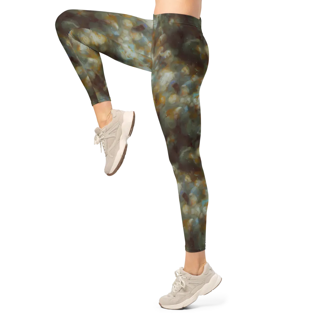 Gilded Reverie on Leggings — Left