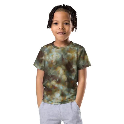 Gilded Reverie on a Kids Crew Neck T-Shirt
