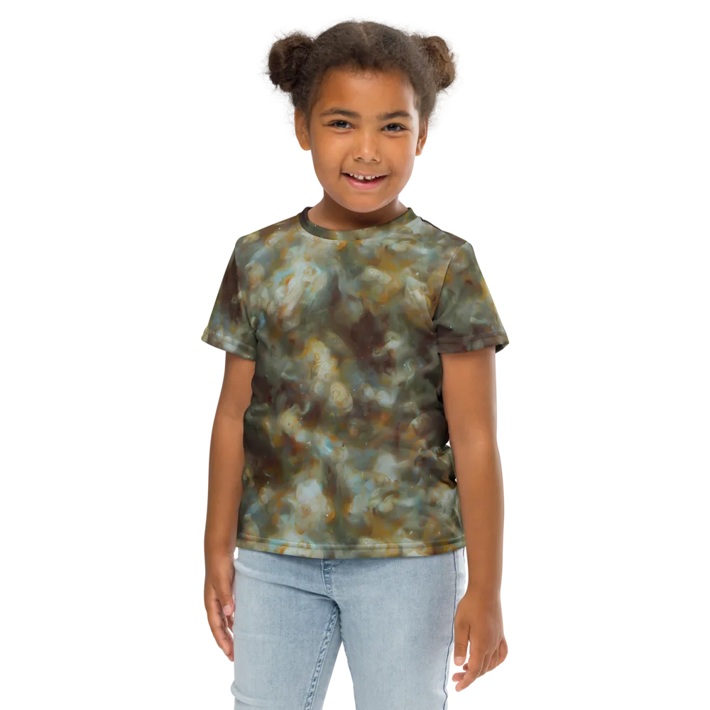 Gilded Reverie on Kids Crew Neck T-Shirt — Front