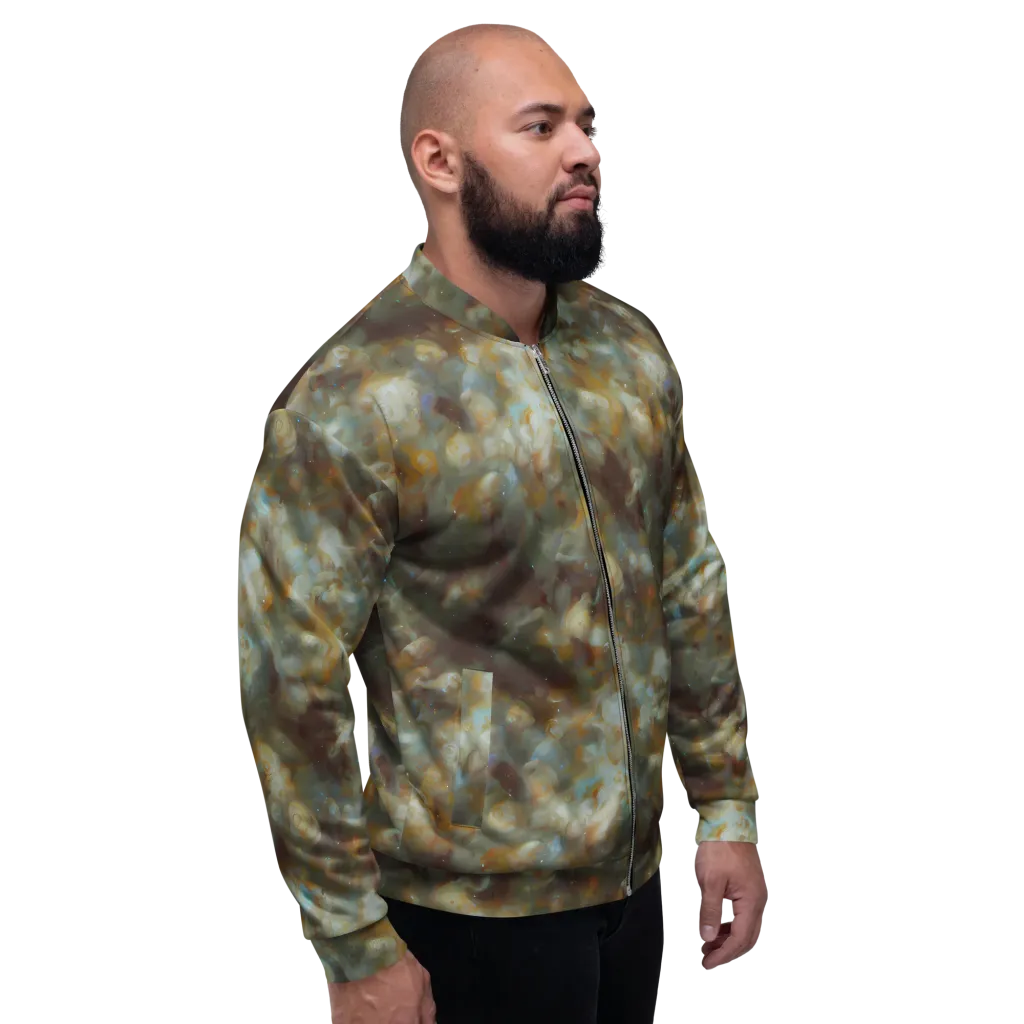 Gilded Reverie on Bomber Jacket — Right