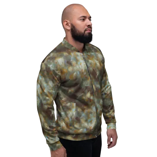 Gilded Reverie on a Bomber Jacket