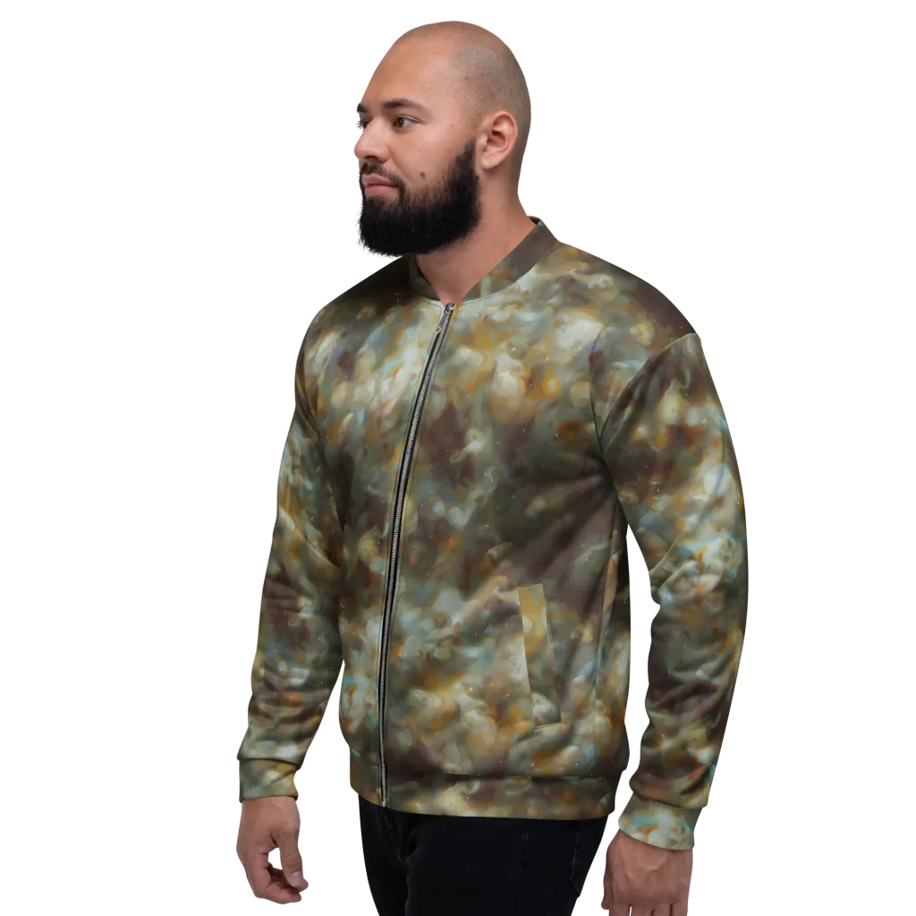 Gilded Reverie on Bomber Jacket — Left