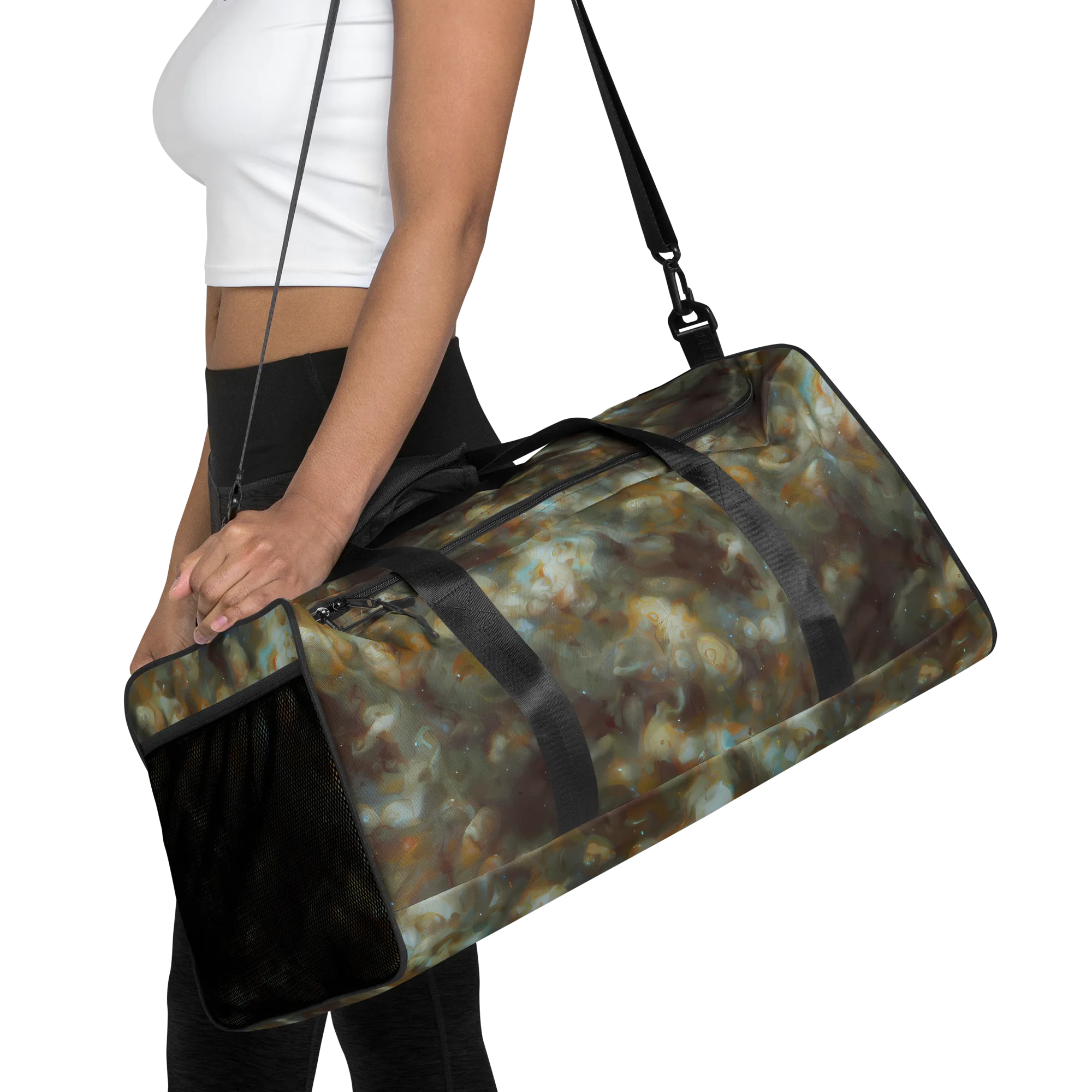 Gilded Reverie on Duffle Bag — Front