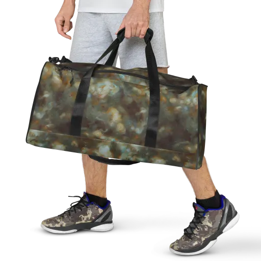 Gilded Reverie on a Duffle Bag