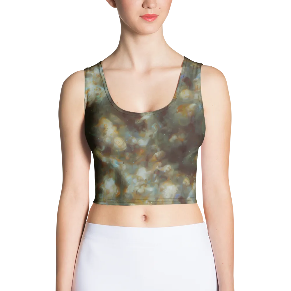 Gilded Reverie on Crop Top — Front