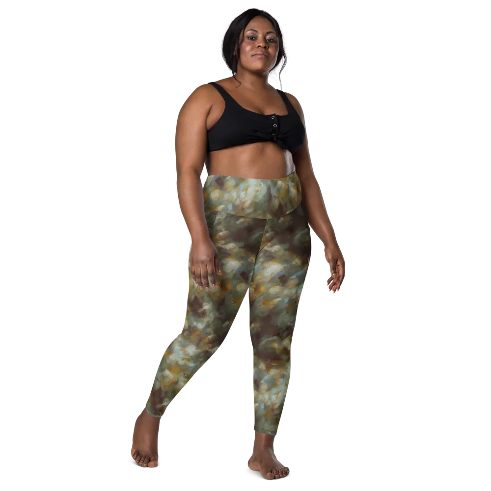 Gilded Reverie on Leggings with Pockets — Front