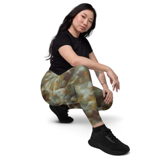 Gilded Reverie on a Leggings with Pockets