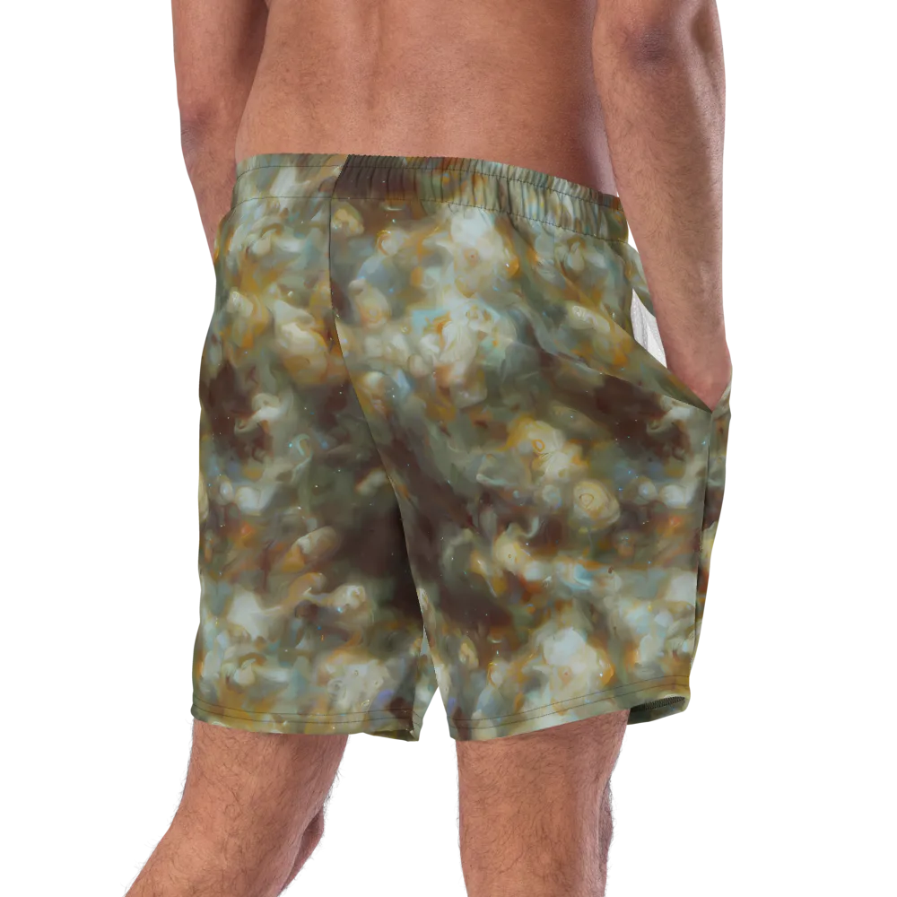 Gilded Reverie on Swim Trunks — Right Back