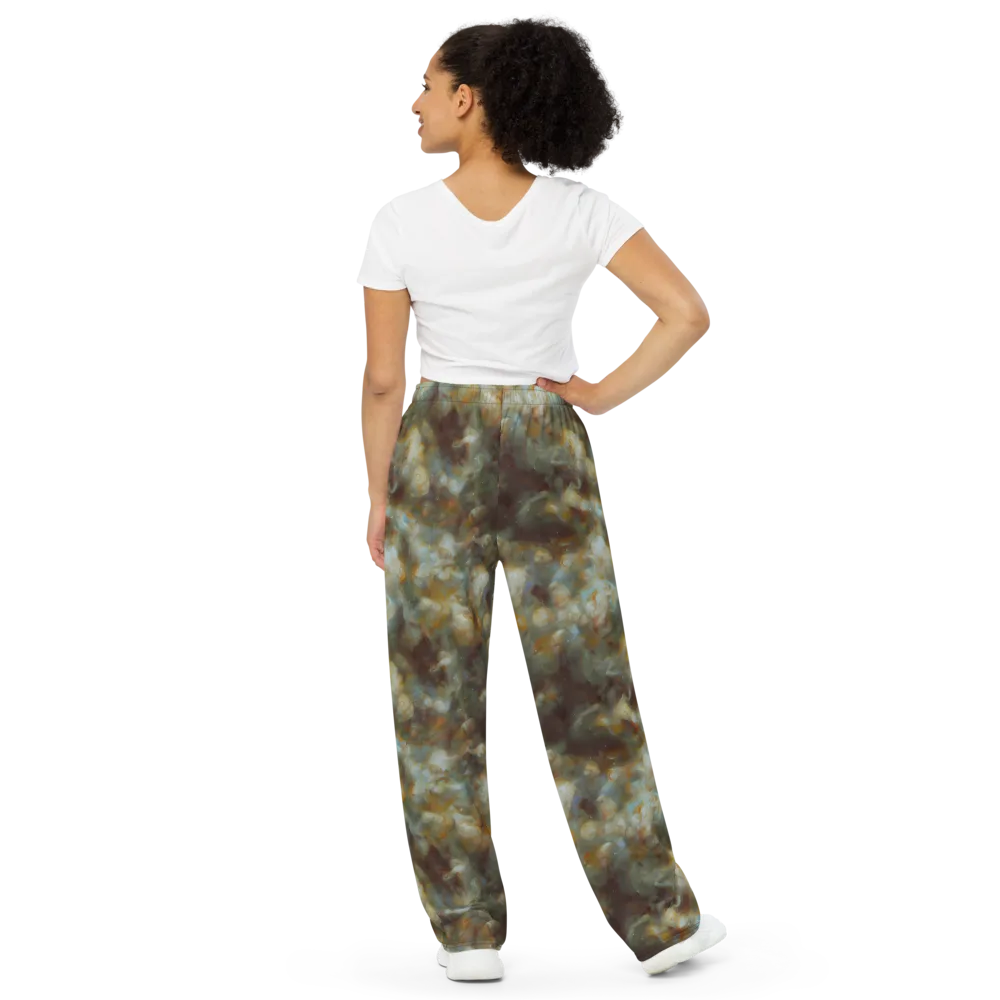 Gilded Reverie on Wide-Leg Pants — Back