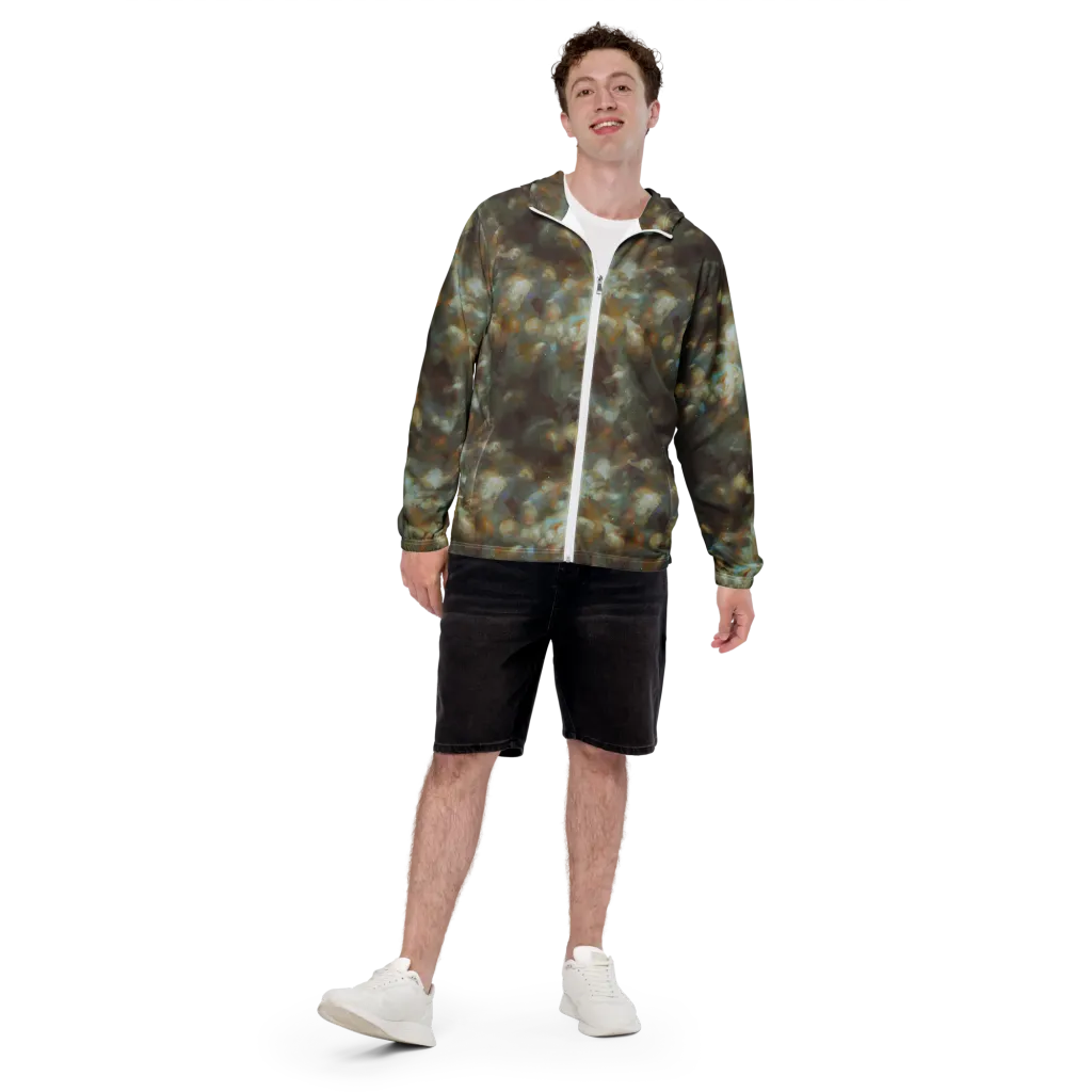 Gilded Reverie on Men's Windbreaker — Front