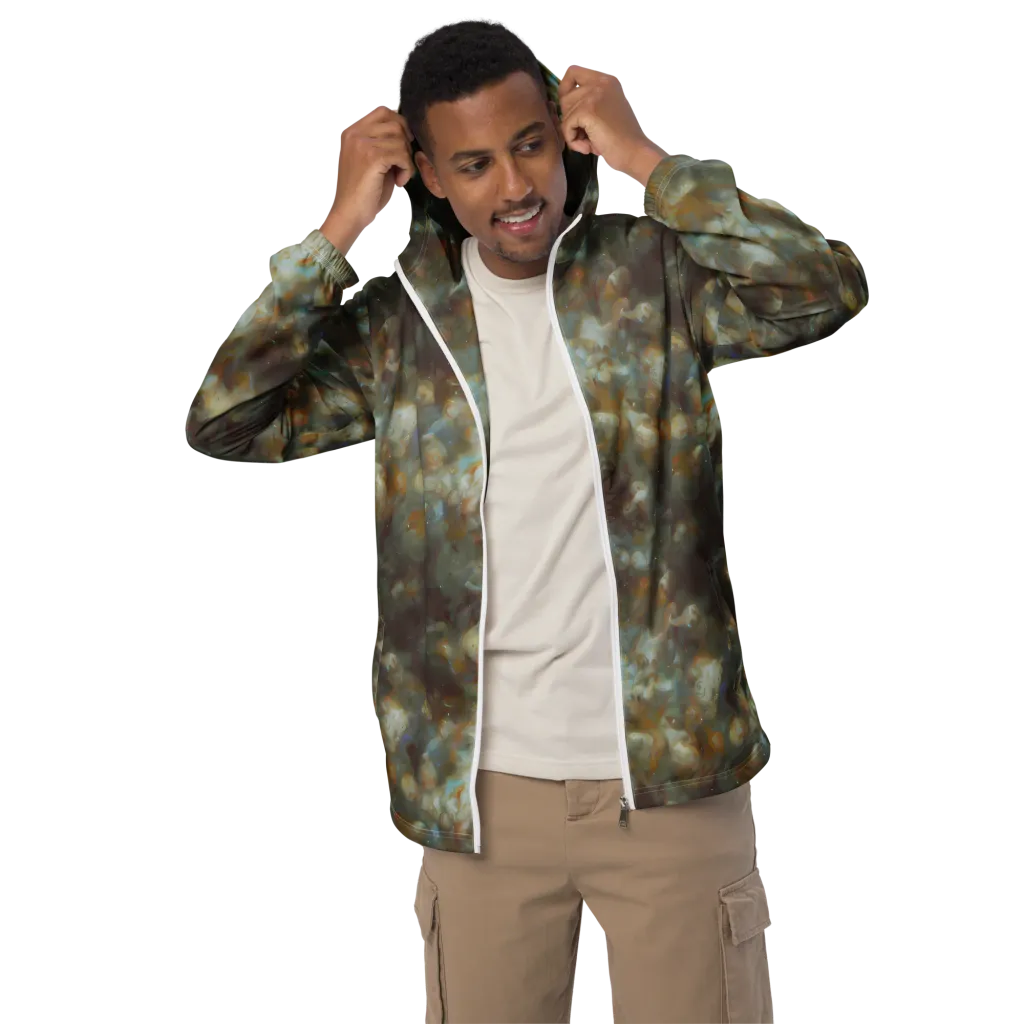 Gilded Reverie on Men's Windbreaker — Front