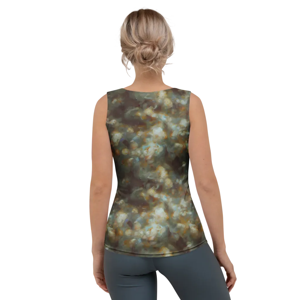 Gilded Reverie on Women's Tank Top — Back