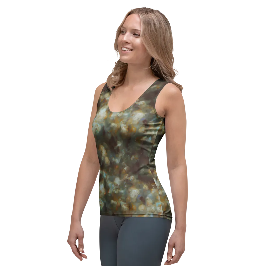 Gilded Reverie on Women's Tank Top — Left Front