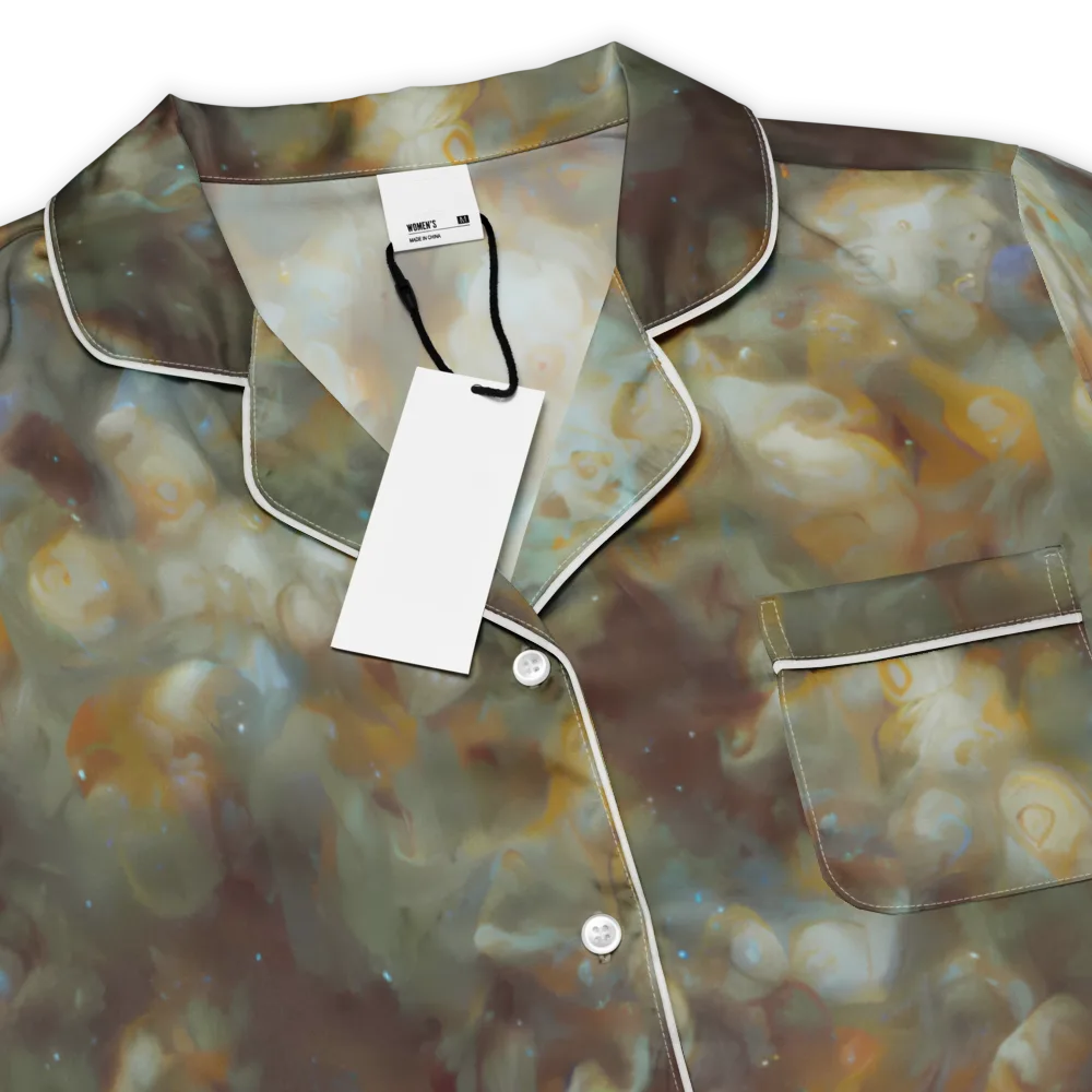 Gilded Reverie on Women's Short Sleeve Pajama Top — Product details