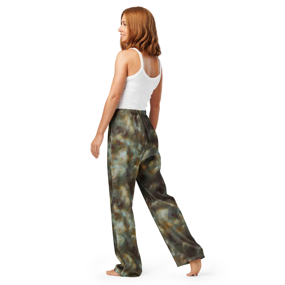Gilded Reverie on Women's Pajama Pants — Back