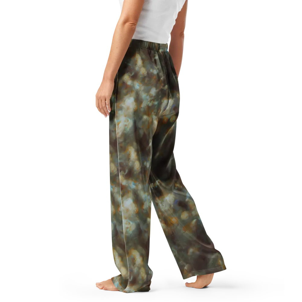 Gilded Reverie on Women's Pajama Pants — Left