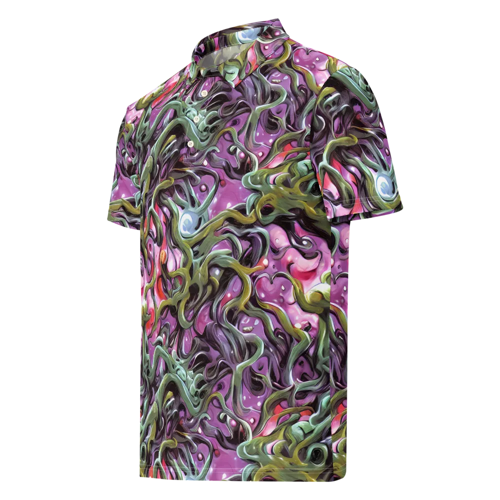 Venom Velvet on Men's Slim Fit Polo Shirt — Left Front