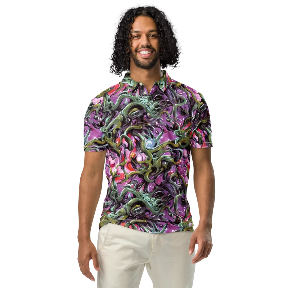Venom Velvet on Men's Slim Fit Polo Shirt — Front