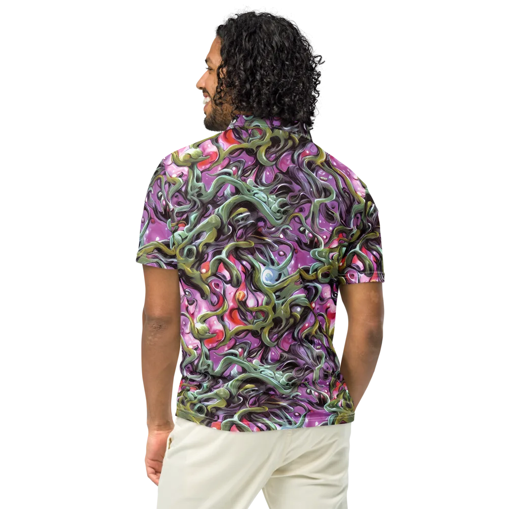 Venom Velvet on Men's Slim Fit Polo Shirt — Back