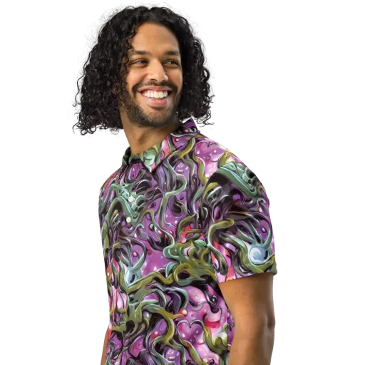 Venom Velvet on a Men's Slim Fit Polo Shirt