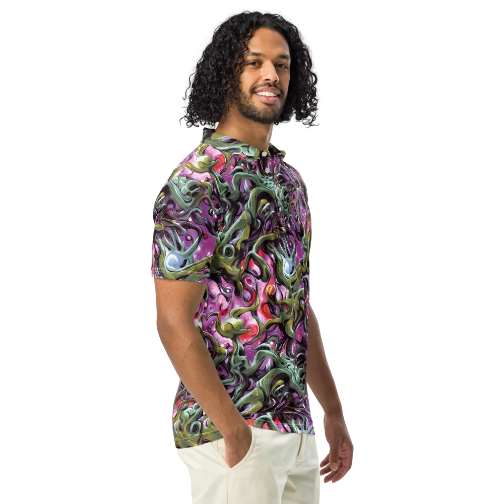 Venom Velvet on Men's Slim Fit Polo Shirt — Right Front
