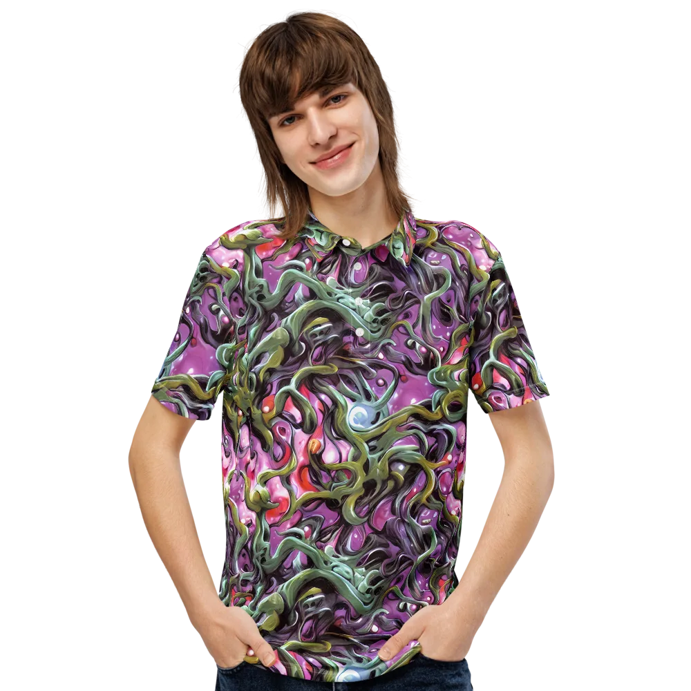 Venom Velvet on Men's Slim Fit Polo Shirt — Front