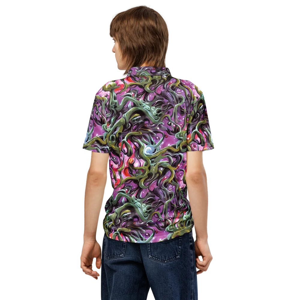Venom Velvet on Men's Slim Fit Polo Shirt — Back