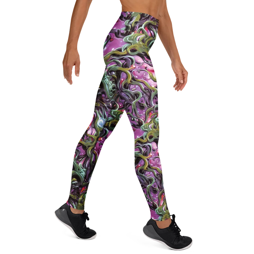 Venom Velvet on Yoga Leggings — Right