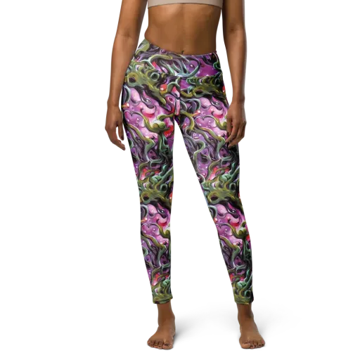 Venom Velvet on a Yoga Leggings