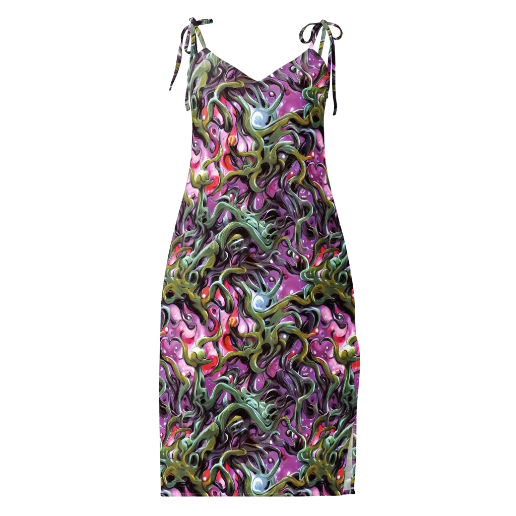 Venom Velvet on Slip Dress — Front