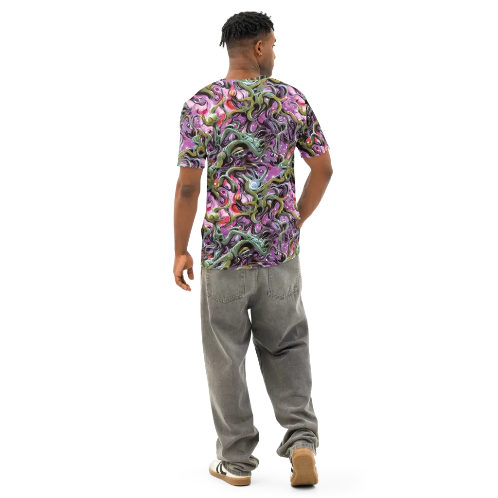 Venom Velvet on Men's Cotton Crew Neck T-Shirt — Back