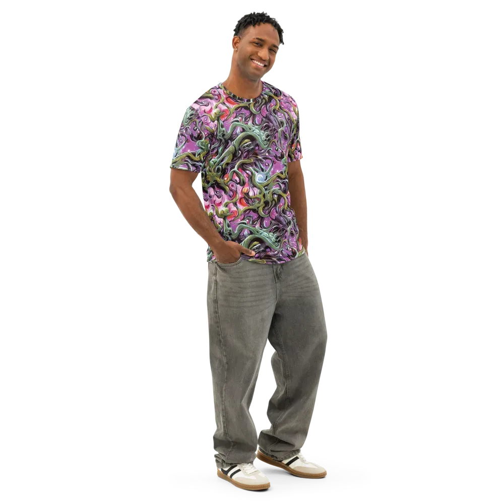 Venom Velvet on Men's Cotton Crew Neck T-Shirt — Right Front